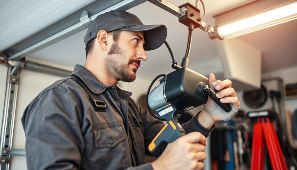 A well-equipped garage with a team of skilled technicians examining a garage door motor, preparing to provide comprehensive repair and replacement services. Bright, natural lighting illuminates the scene, capturing the professional expertise and attention to detail. The image conveys a sense of reliability, efficiency, and customer-centric focus, perfectly reflecting the "Comprehensive Coverage Across Johannesburg, Pretoria, Centurion & Beyond" section of the article. A well-equipped garage with a team of skilled technicians examining a garage door motor, preparing to provide comprehensive repair and replacement services. Bright, natural lighting illuminates the scene, capturing the professional expertise and attention to detail. The image conveys a sense of reliability, efficiency, and customer-centric focus, perfectly reflecting the "Comprehensive Coverage Across Johannesburg, Pretoria, Centurion & Beyond" section of the article.